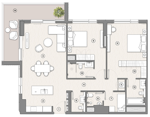 2 bedroom apartment in Reem Island