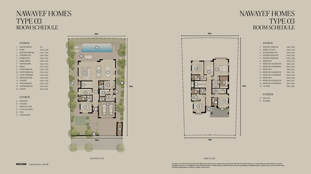 Nawayef East – Villa floor plan view 2