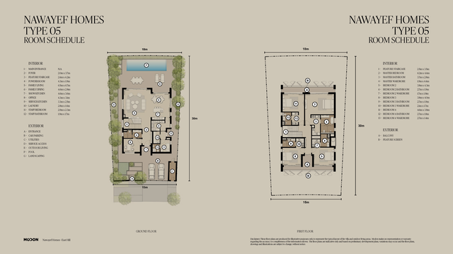 Nawayef East – Villa floor plan view 4