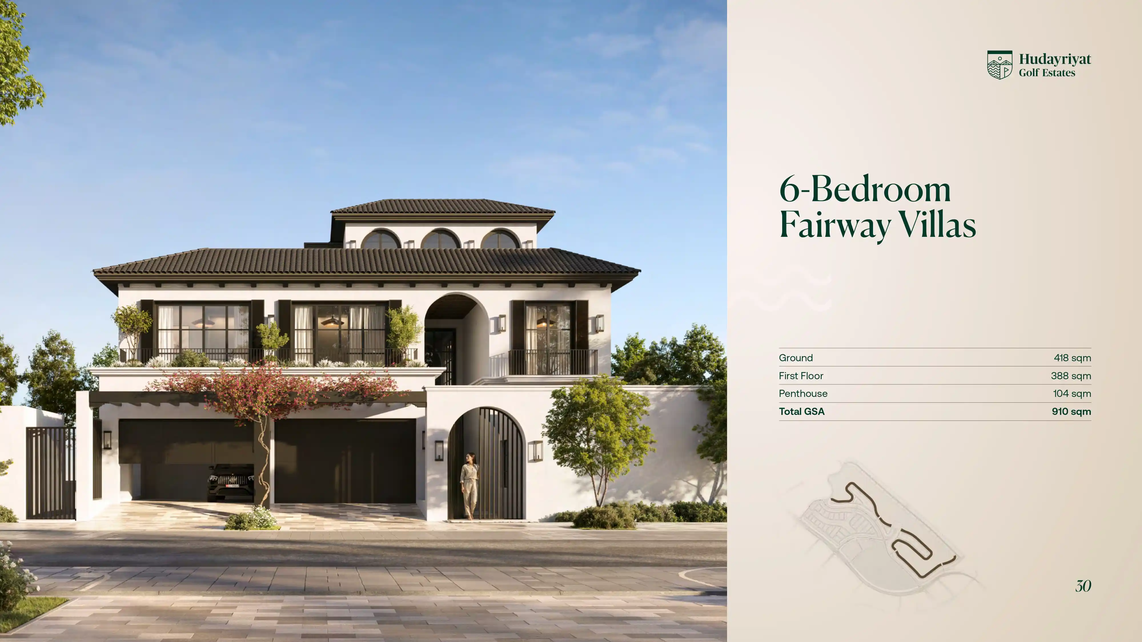6 Bedroom Fairway Villa Floor Plan