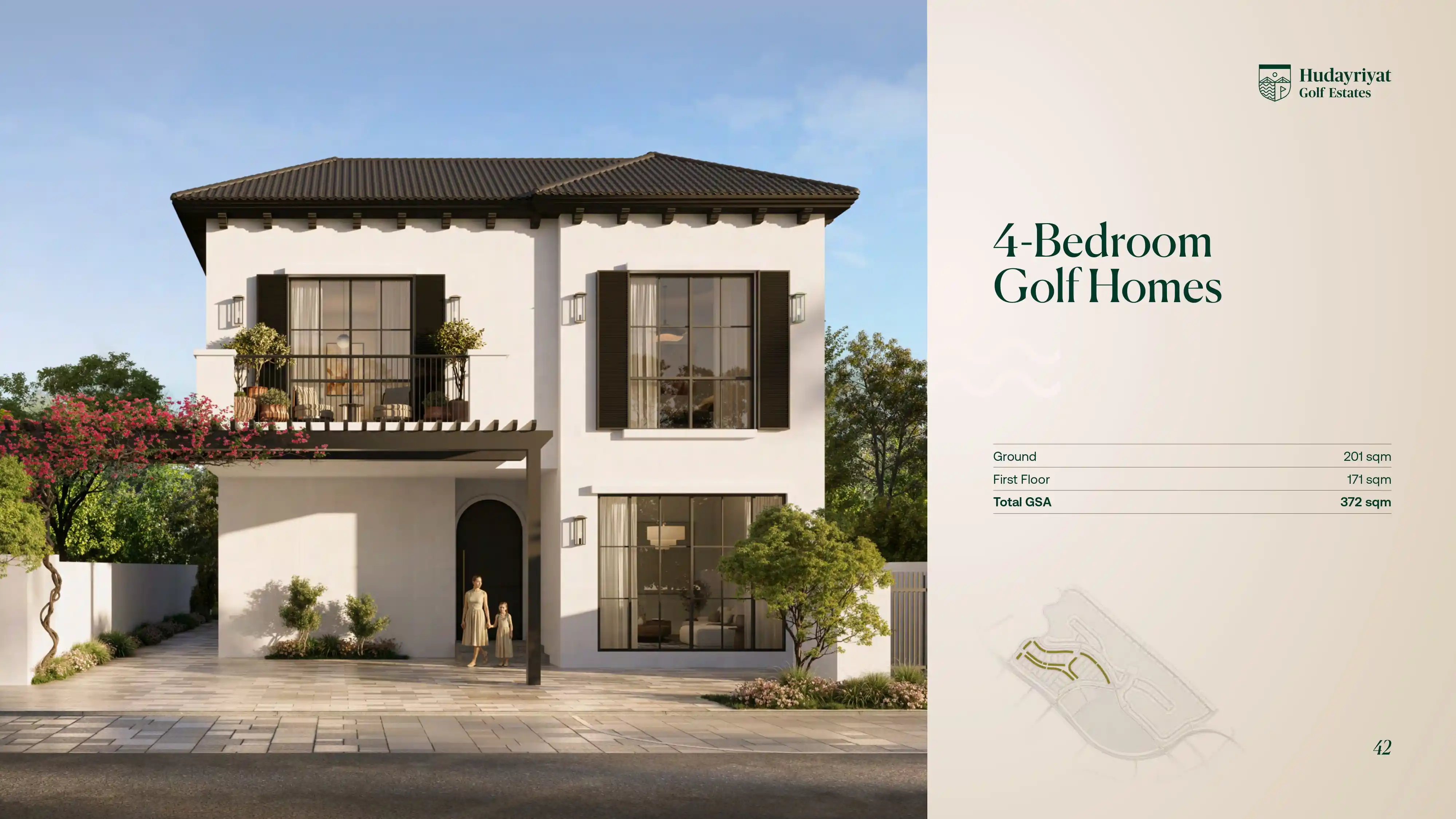 4 Bedroom Golf Home Floor Plan