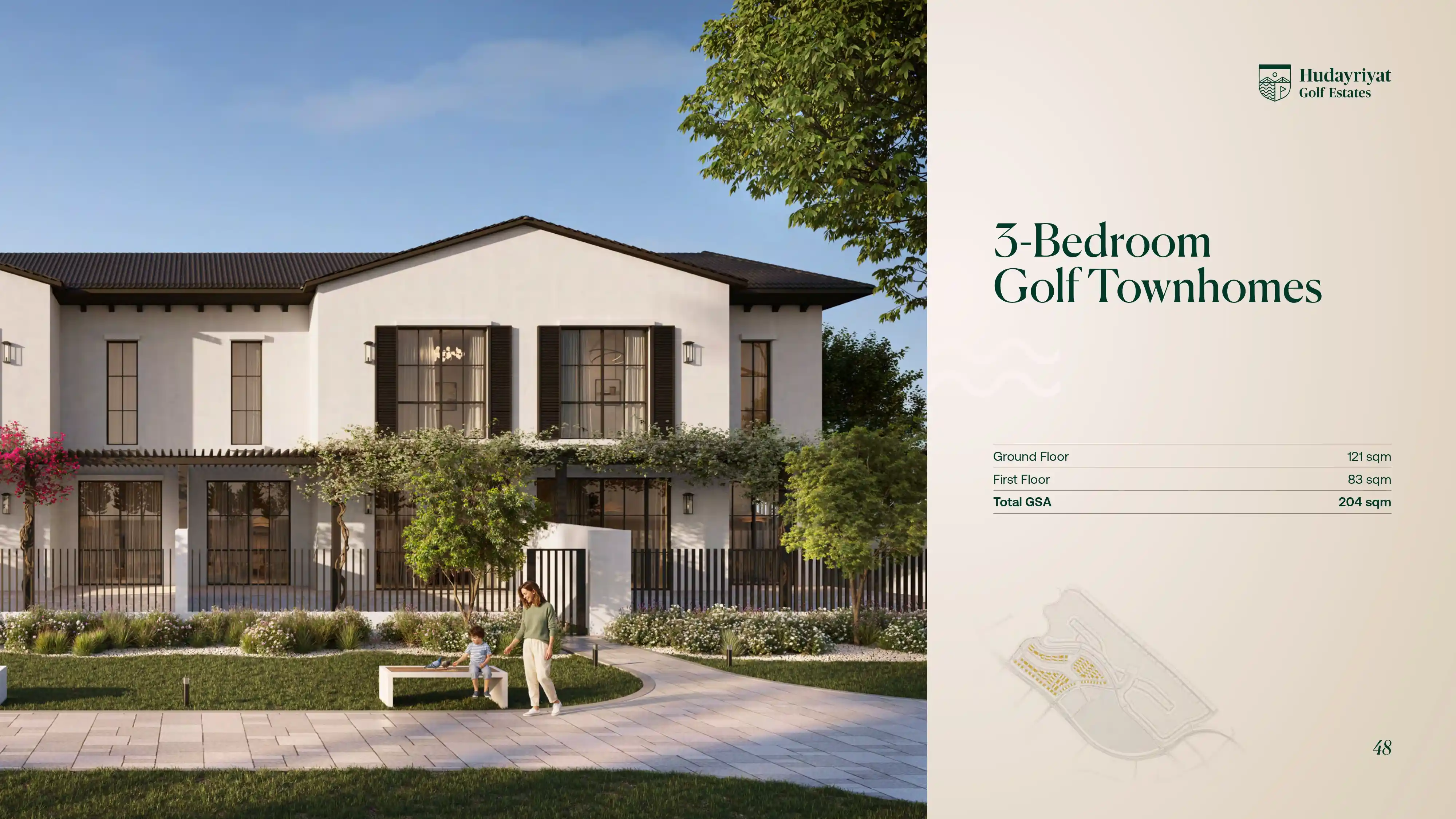 3 Bedroom Golf Townhome Floor Plan