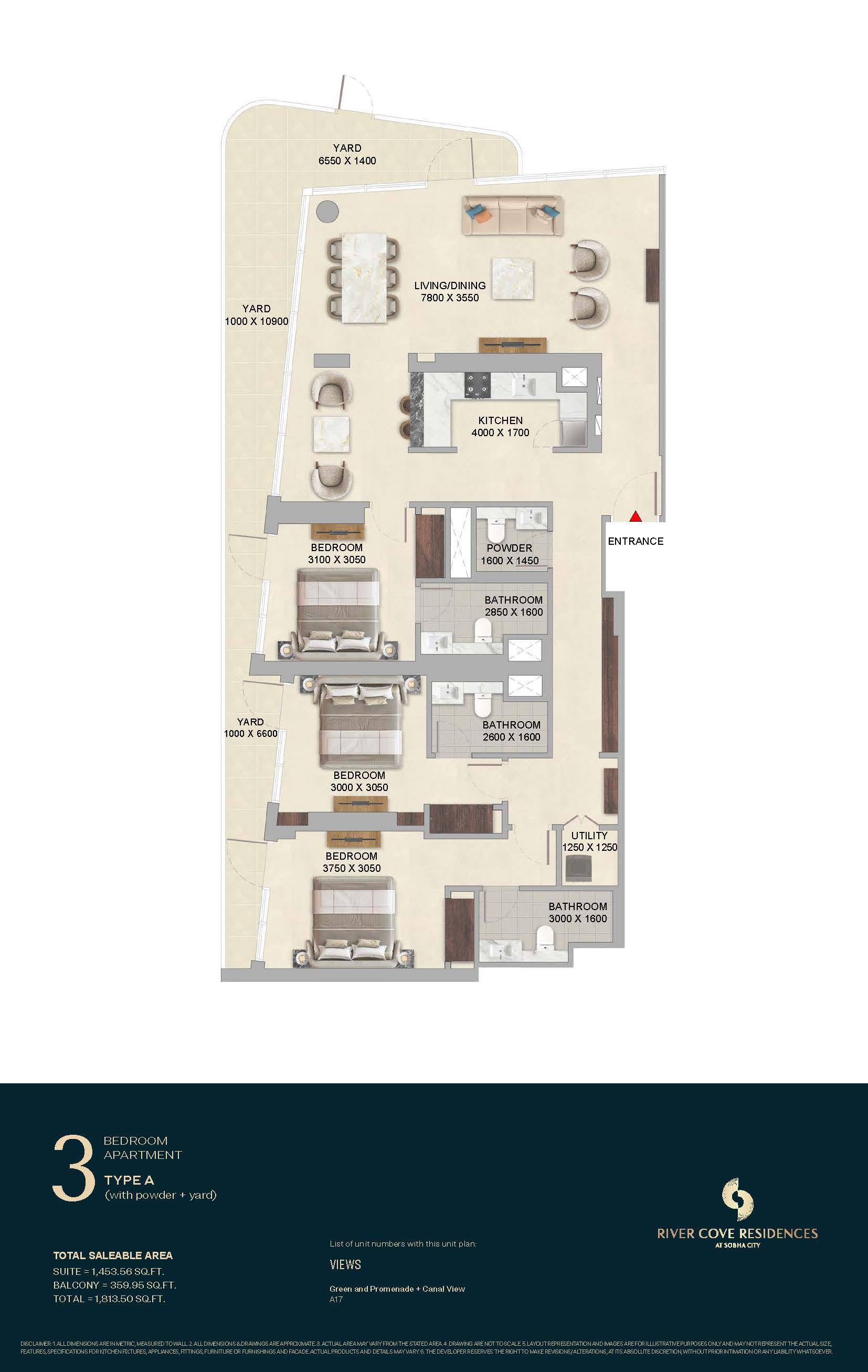 3 Bedroom Floor Plan