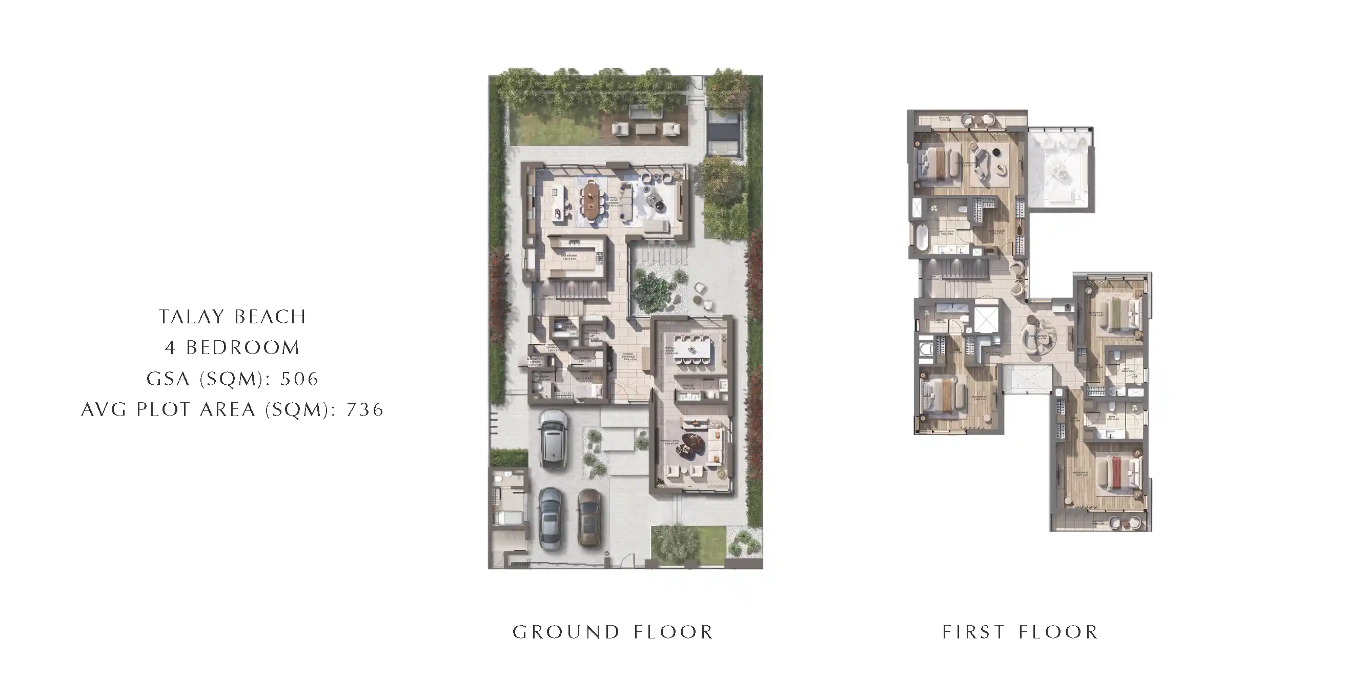 4 Bedroom Villa (Talay Beach) Floor Plan